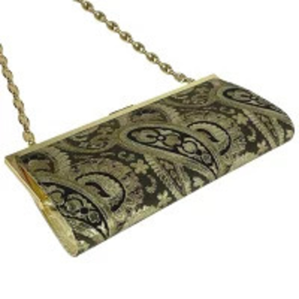 Celine Bag Triomphe Shoulder Paisley Chain Gold